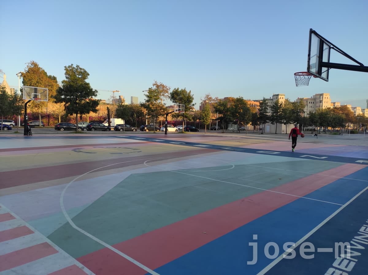 Canchas públicas Parc del Poble Nou, en Barcelona