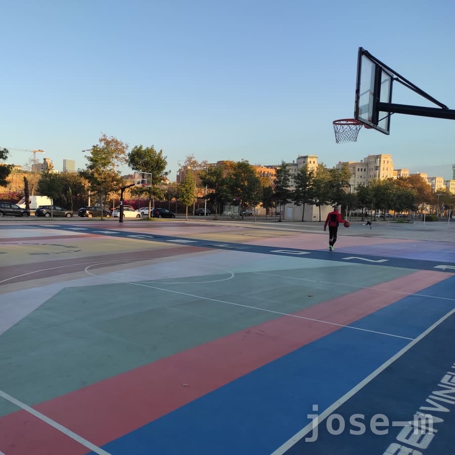 Canchas públicas Parc del Poble Nou, en Barcelona