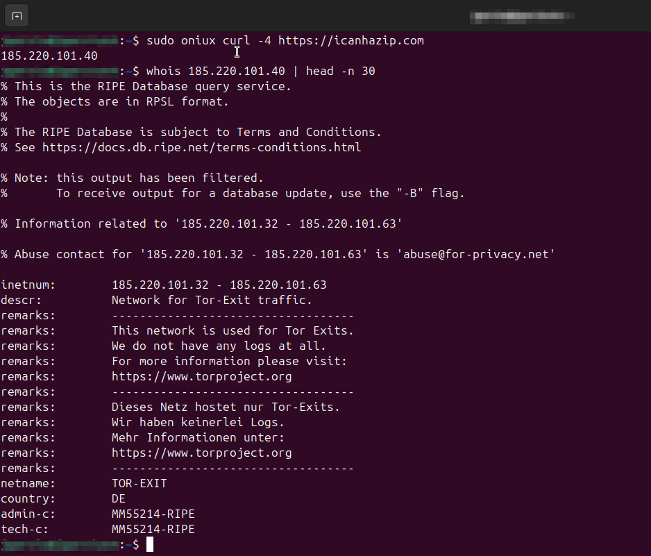 Oniux Install