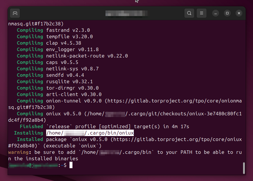 Oniux Install